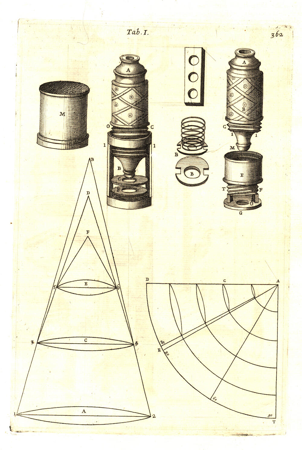 Image of two compound microscopes, with their parts labeled and the way their lenses magnify.